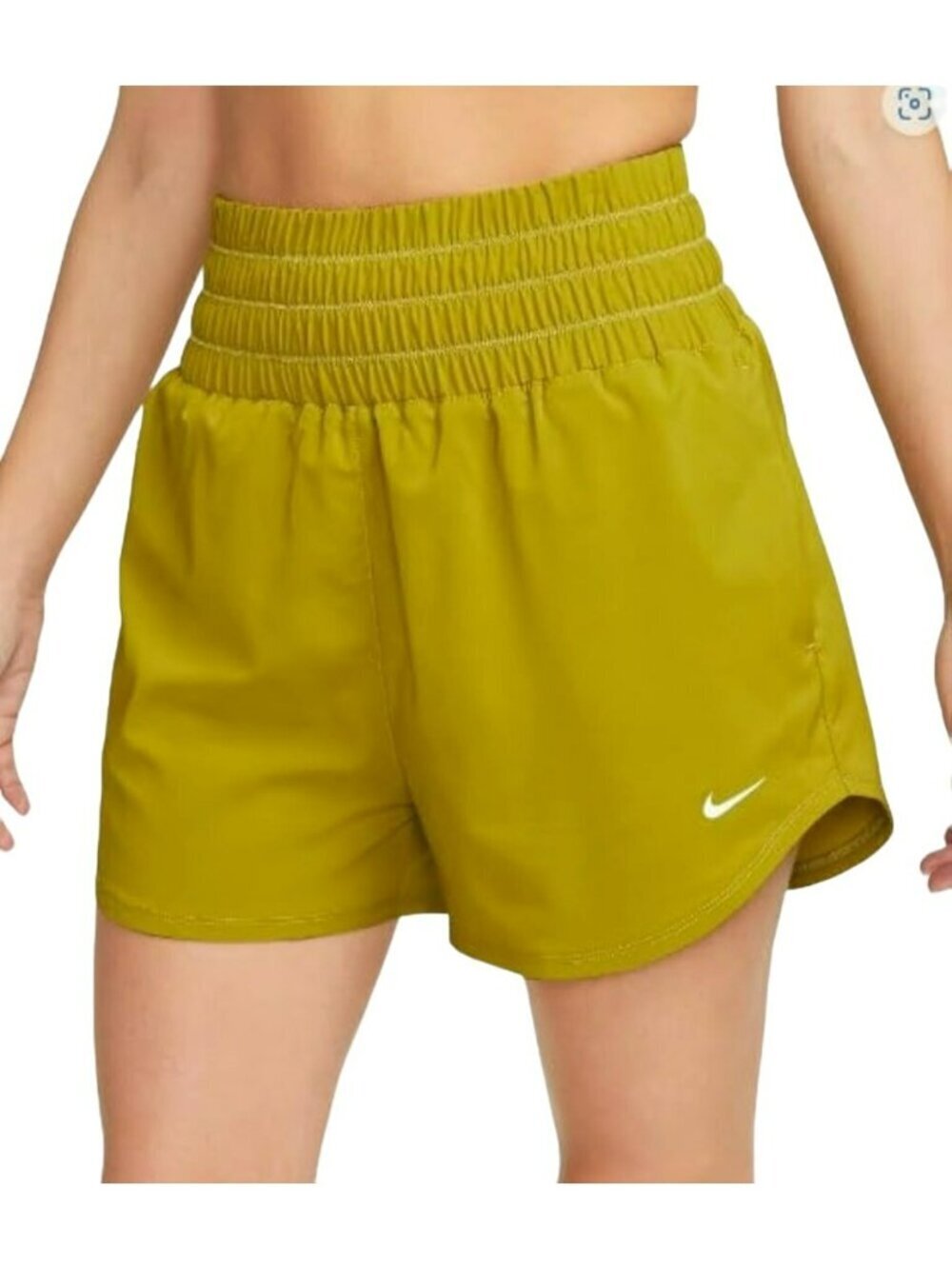 Nike High Waist Loose Fit Running Sweat Wick Ruched Waist Shorts Small NWT